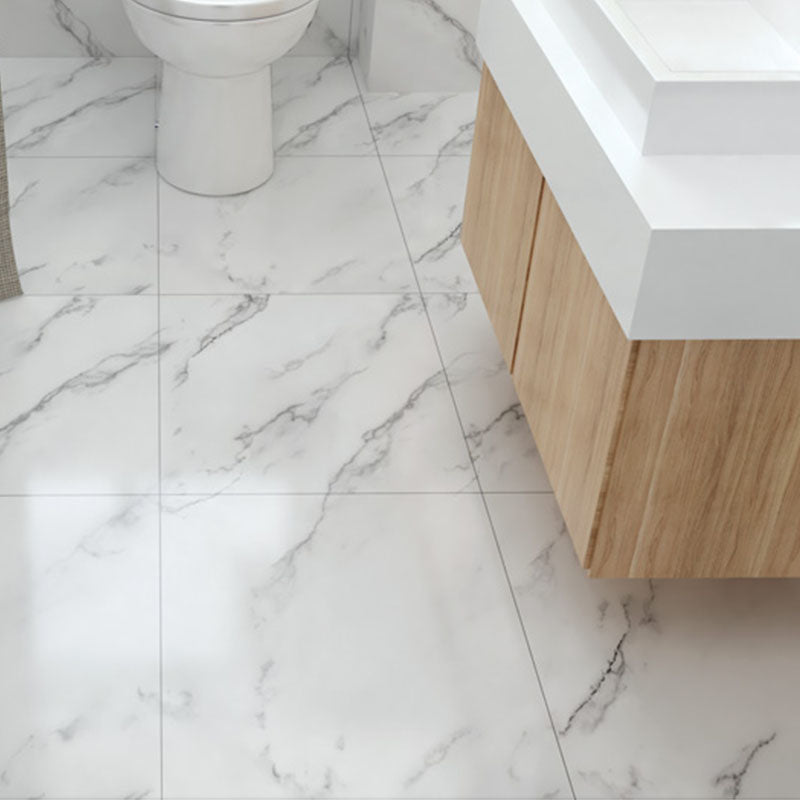 Peel & Stick Vinyl Flooring Smooth Marble Look Vinyl Flooring with Waterproof Clearhalo 'Flooring 'Home Improvement' 'home_improvement' 'home_improvement_vinyl_flooring' 'Vinyl Flooring' 'vinyl_flooring' Walls and Ceiling' 7181965