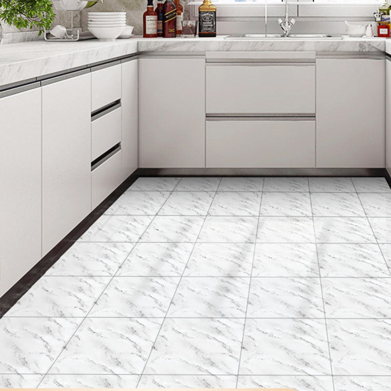 Peel & Stick Vinyl Flooring Smooth Marble Look Vinyl Flooring with Waterproof White-Gray Clearhalo 'Flooring 'Home Improvement' 'home_improvement' 'home_improvement_vinyl_flooring' 'Vinyl Flooring' 'vinyl_flooring' Walls and Ceiling' 7181969