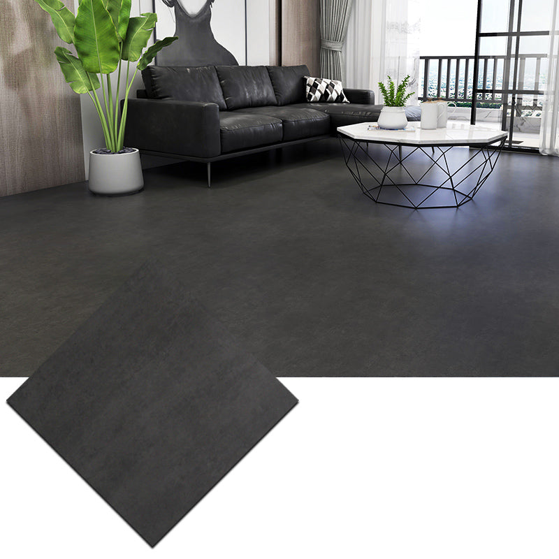 Low Gloss Vinyl Flooring Peel & Stick Stone Look Vinyl Flooring Black Clearhalo 'Flooring 'Home Improvement' 'home_improvement' 'home_improvement_vinyl_flooring' 'Vinyl Flooring' 'vinyl_flooring' Walls and Ceiling' 7182000