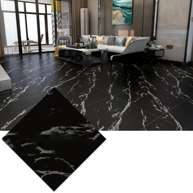 Low Gloss Vinyl Flooring Peel & Stick Stone Look Vinyl Flooring Black-White Clearhalo 'Flooring 'Home Improvement' 'home_improvement' 'home_improvement_vinyl_flooring' 'Vinyl Flooring' 'vinyl_flooring' Walls and Ceiling' 7182013