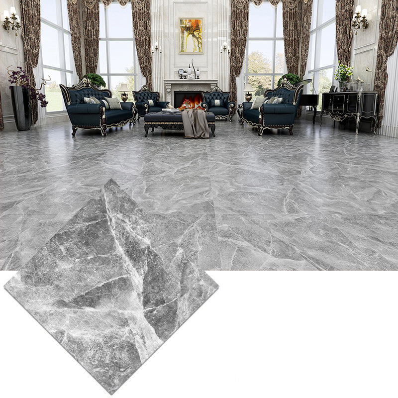 Low Gloss Vinyl Flooring Peel & Stick Stone Look Vinyl Flooring Light Gray-White Clearhalo 'Flooring 'Home Improvement' 'home_improvement' 'home_improvement_vinyl_flooring' 'Vinyl Flooring' 'vinyl_flooring' Walls and Ceiling' 7182015