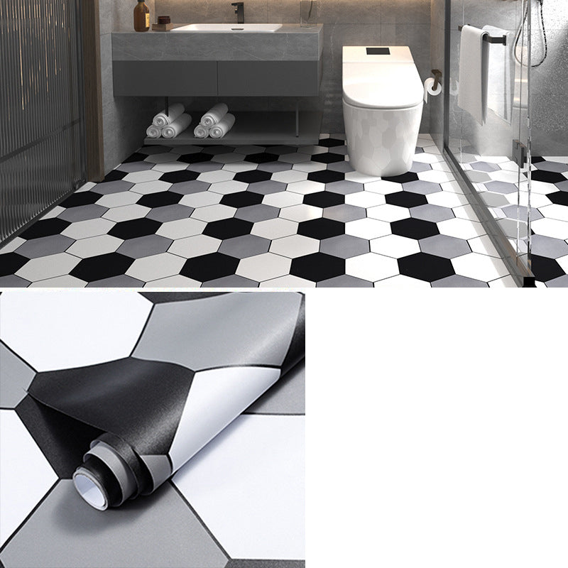 Multi-Tonal Style PVC Flooring Peel and Stick PVC Flooring with Waterproof Black/White/Gray Clearhalo 'Flooring 'Home Improvement' 'home_improvement' 'home_improvement_vinyl_flooring' 'Vinyl Flooring' 'vinyl_flooring' Walls and Ceiling' 7182109