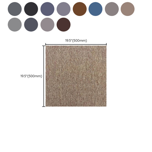 20" X 20" Carpet Tiles Glue Loose Lay Mildew Resistant Dining Room Clearhalo 'Carpet Tiles & Carpet Squares' 'carpet_tiles_carpet_squares' 'Flooring 'Home Improvement' 'home_improvement' 'home_improvement_carpet_tiles_carpet_squares' Walls and Ceiling' 7182146