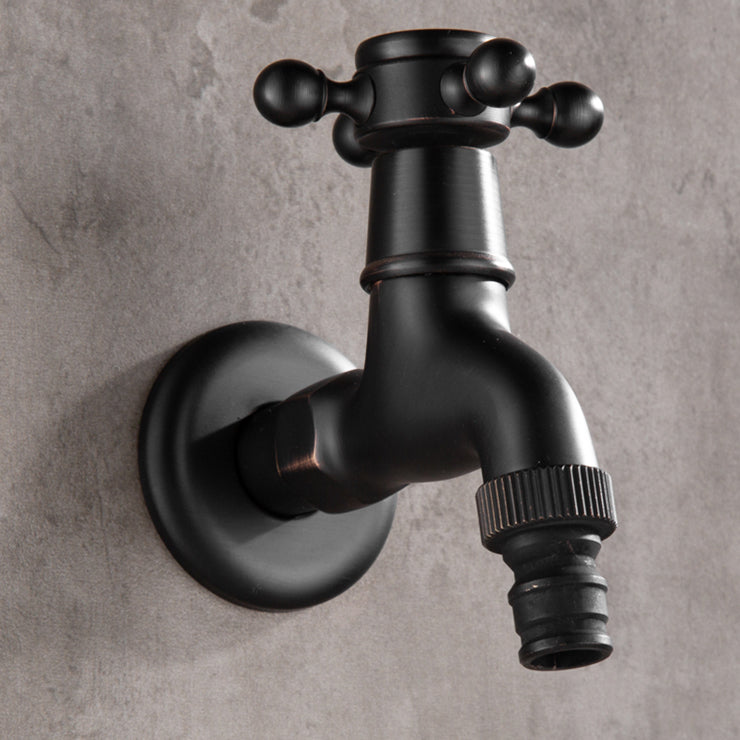 Widespread Bathroom Sink Faucet Wall Mounted Cross Handle Faucet Clearhalo 'Bathroom Remodel & Bathroom Fixtures' 'Bathroom Sink Faucets' 'Bathroom Sinks & Faucet Components' 'bathroom_sink_faucets' 'Home Improvement' 'home_improvement' 'home_improvement_bathroom_sink_faucets' 7182424