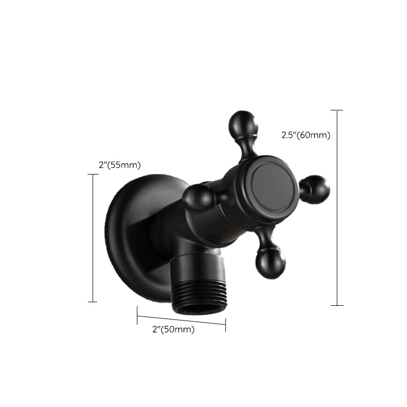 Widespread Bathroom Sink Faucet Wall Mounted Cross Handle Faucet Clearhalo 'Bathroom Remodel & Bathroom Fixtures' 'Bathroom Sink Faucets' 'Bathroom Sinks & Faucet Components' 'bathroom_sink_faucets' 'Home Improvement' 'home_improvement' 'home_improvement_bathroom_sink_faucets' 7182426