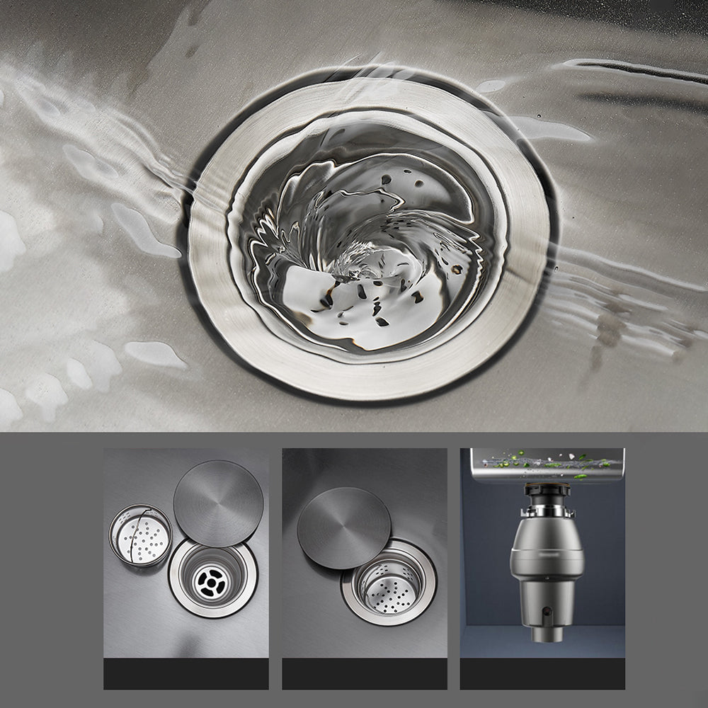 Kitchen Sink Round Single Bowl Fade Resistant Undermount Stainless Steel Kitchen Sink Clearhalo 'Home Improvement' 'home_improvement' 'home_improvement_kitchen_sinks' 'Kitchen Remodel & Kitchen Fixtures' 'Kitchen Sinks & Faucet Components' 'Kitchen Sinks' 'kitchen_sinks' 7182995