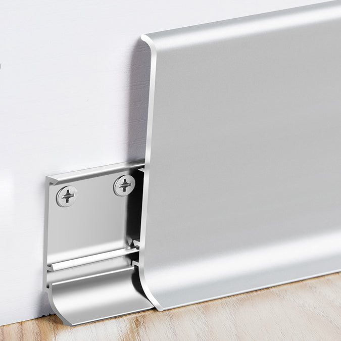 Siding Panel Metal Indoor Scratch Resistant Waterproof Tin Backsplash Paneling Silver 3.1" Clearhalo 'Flooring 'Home Improvement' 'home_improvement' 'home_improvement_wall_paneling' 'Wall Paneling' 'wall_paneling' 'Walls & Ceilings' Walls and Ceiling' 7183532