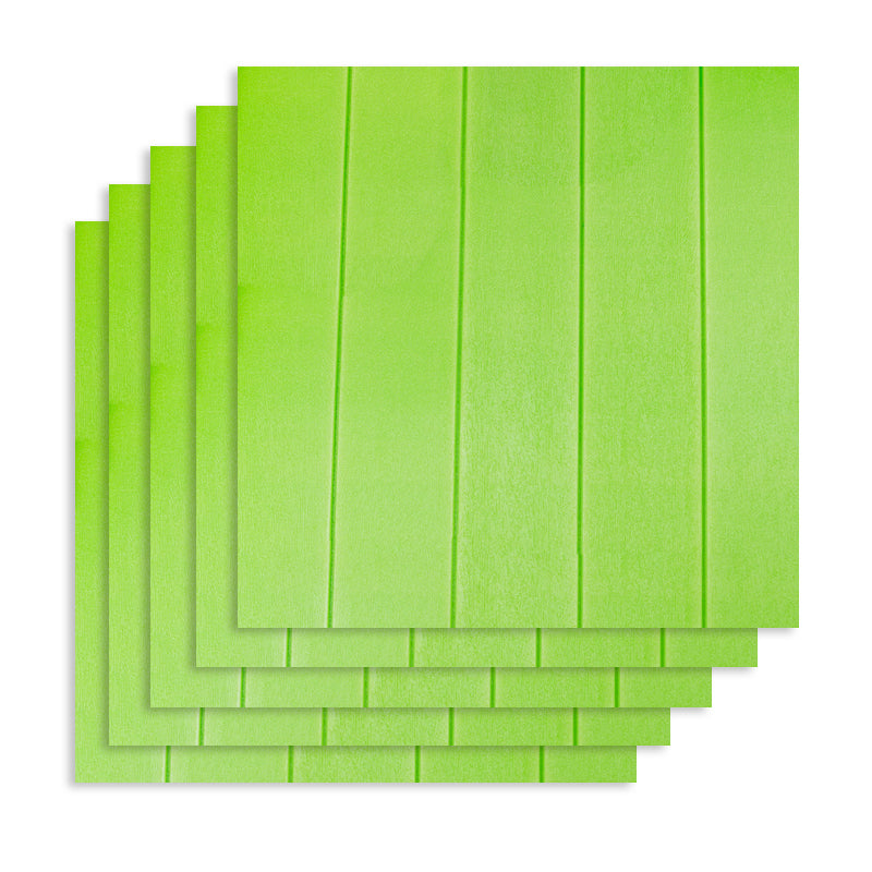 Contemporary Backsplash Panels Plastic Backsplash Panels for Living Room Green 10-Piece Set Clearhalo 'Flooring 'Home Improvement' 'home_improvement' 'home_improvement_wall_paneling' 'Wall Paneling' 'wall_paneling' 'Walls & Ceilings' Walls and Ceiling' 7183550