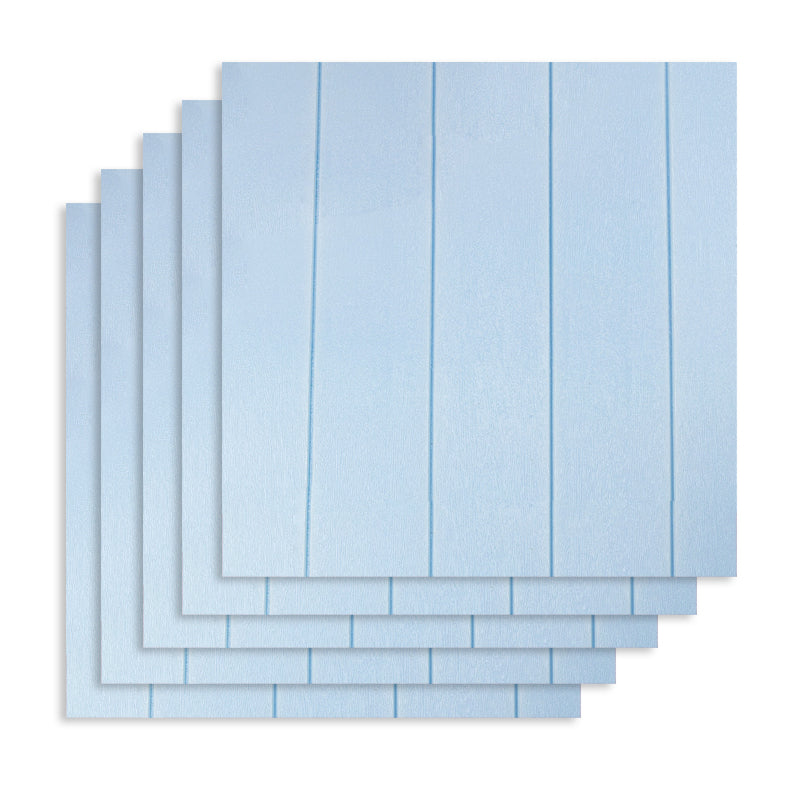 Contemporary Backsplash Panels Plastic Backsplash Panels for Living Room Light Blue 10-Piece Set Clearhalo 'Flooring 'Home Improvement' 'home_improvement' 'home_improvement_wall_paneling' 'Wall Paneling' 'wall_paneling' 'Walls & Ceilings' Walls and Ceiling' 7183552