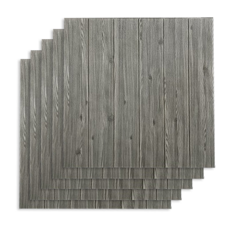 Contemporary Backsplash Panels Plastic Backsplash Panels for Living Room Grey 10-Piece Set Clearhalo 'Flooring 'Home Improvement' 'home_improvement' 'home_improvement_wall_paneling' 'Wall Paneling' 'wall_paneling' 'Walls & Ceilings' Walls and Ceiling' 7183559