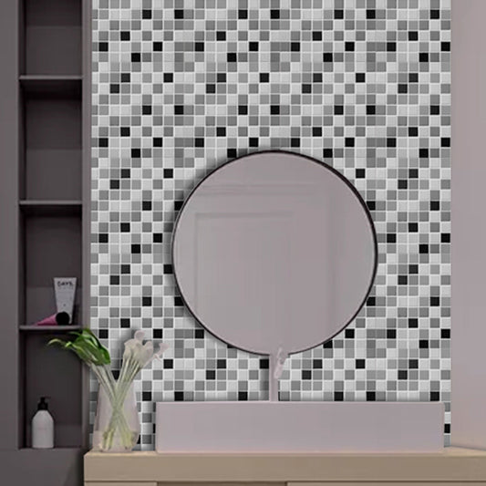 Waterproof Peel & Stick PVC Mosaic Tile Mosaic Tile Wallpaper Clearhalo 'Flooring 'Home Improvement' 'home_improvement' 'home_improvement_peel_stick_blacksplash' 'Peel & Stick Backsplash Tile' 'peel_stick_blacksplash' 'Walls & Ceilings' Walls and Ceiling' 7183803