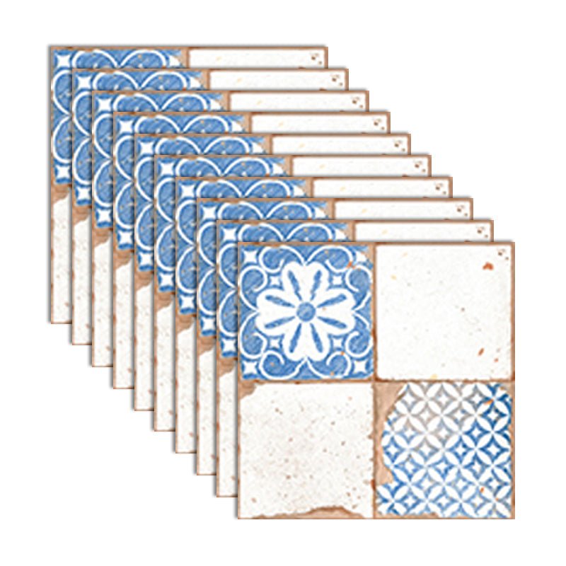 PVC Peel and Stick Backsplash Mosaic Tile Wallpaper with Square Shape Light Blue 10-Piece Set Clearhalo 'Flooring 'Home Improvement' 'home_improvement' 'home_improvement_peel_stick_blacksplash' 'Peel & Stick Backsplash Tile' 'peel_stick_blacksplash' 'Walls & Ceilings' Walls and Ceiling' 7183897