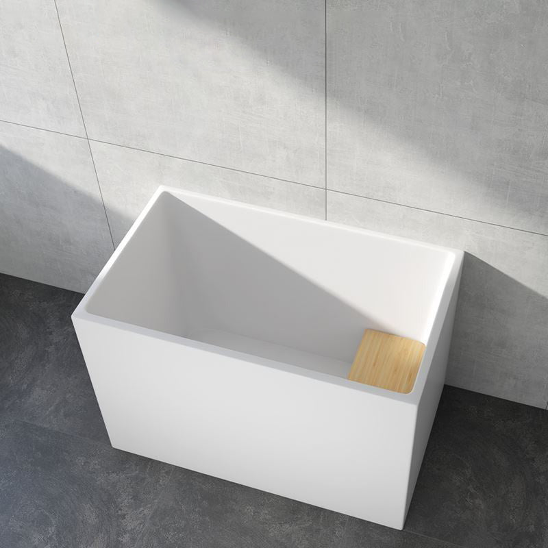 Modern Rectangular Acrylic Bathtub Freestanding Soaking Center Bath (Board not Included) 39"L x 24"W x 27"H Tub Clearhalo 'Bathroom Remodel & Bathroom Fixtures' 'Bathtubs' 'Home Improvement' 'home_improvement' 'home_improvement_bathtubs' 'Showers & Bathtubs' 7194759