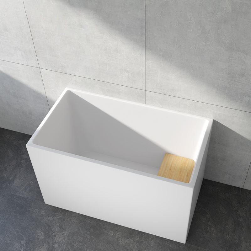 Modern Rectangular Acrylic Bathtub Freestanding Soaking Center Bath (Board not Included) 43"L x 24"W x 27"H Tub Clearhalo 'Bathroom Remodel & Bathroom Fixtures' 'Bathtubs' 'Home Improvement' 'home_improvement' 'home_improvement_bathtubs' 'Showers & Bathtubs' 7194761