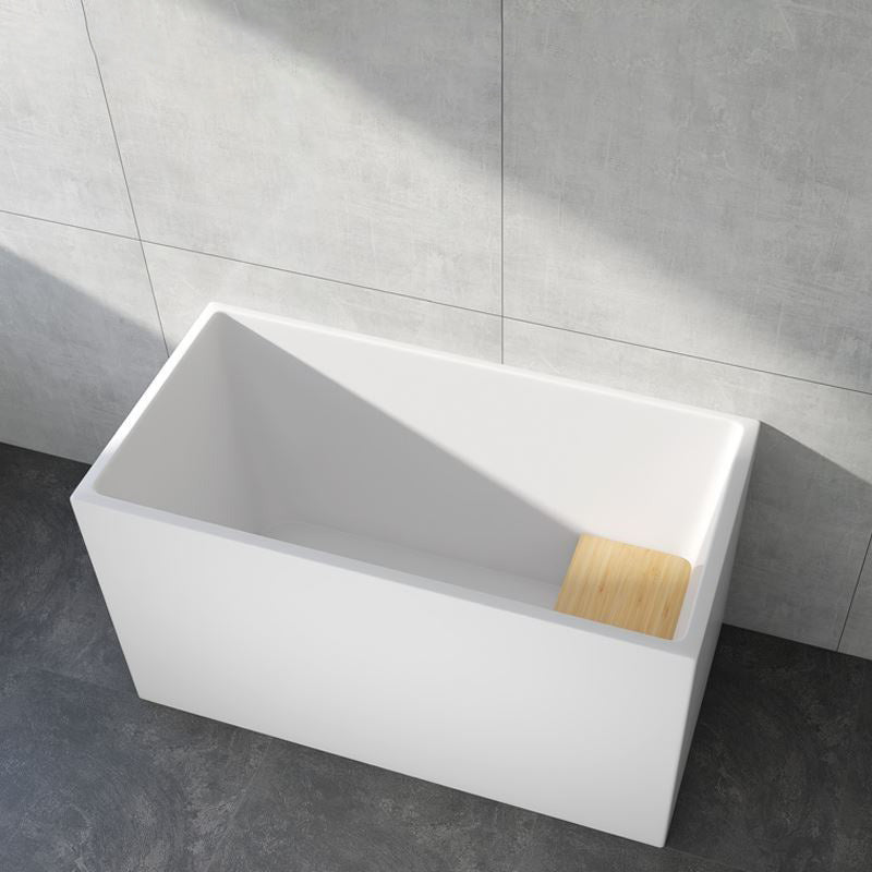 Modern Rectangular Acrylic Bathtub Freestanding Soaking Center Bath (Board not Included) 47"L x 24"W x 27"H Tub Clearhalo 'Bathroom Remodel & Bathroom Fixtures' 'Bathtubs' 'Home Improvement' 'home_improvement' 'home_improvement_bathtubs' 'Showers & Bathtubs' 7194763