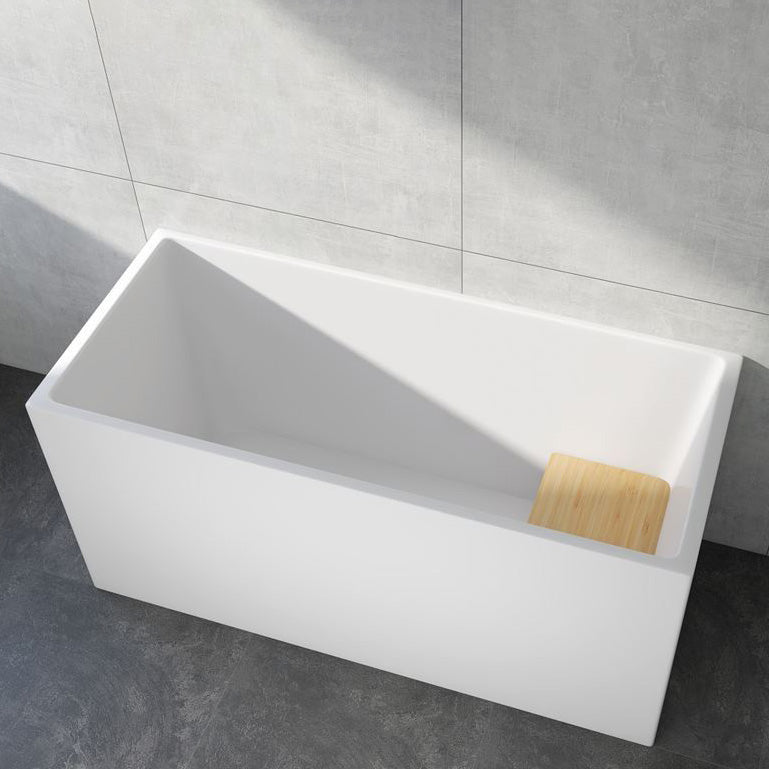 Modern Rectangular Acrylic Bathtub Freestanding Soaking Center Bath (Board not Included) 55"L x 24"W x 27"H Tub Clearhalo 'Bathroom Remodel & Bathroom Fixtures' 'Bathtubs' 'Home Improvement' 'home_improvement' 'home_improvement_bathtubs' 'Showers & Bathtubs' 7194767