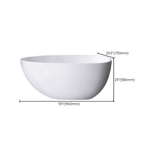 Antique Finish Soaking Bathtub Back to Wall Oval Modern Bath Tub Clearhalo 'Bathroom Remodel & Bathroom Fixtures' 'Bathtubs' 'Home Improvement' 'home_improvement' 'home_improvement_bathtubs' 'Showers & Bathtubs' 7194799