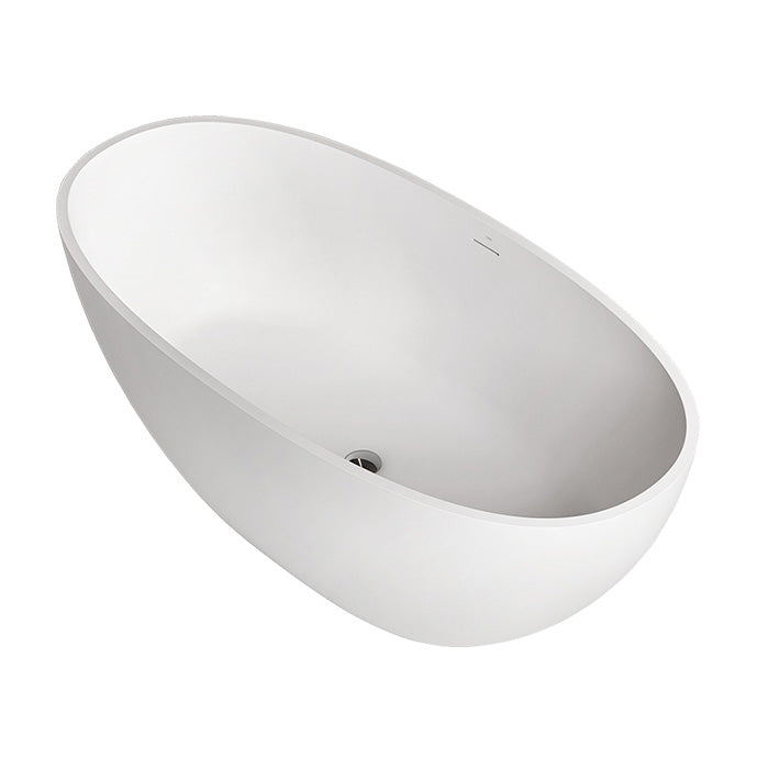 Antique Finish Oval Soaking Bath Stand Alone Modern Bath Tub Clearhalo 'Bathroom Remodel & Bathroom Fixtures' 'Bathtubs' 'Home Improvement' 'home_improvement' 'home_improvement_bathtubs' 'Showers & Bathtubs' 7194828