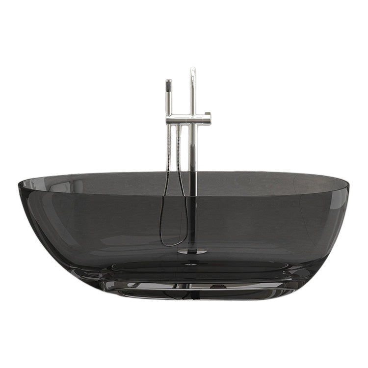 Antique Finish Soaking Bathtub Oval Stand Alone Modern Bath Tub Clearhalo 'Bathroom Remodel & Bathroom Fixtures' 'Bathtubs' 'Home Improvement' 'home_improvement' 'home_improvement_bathtubs' 'Showers & Bathtubs' 7194914