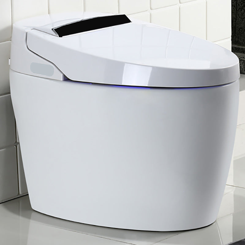 White Smart Toilet Elongated Temperature Control Floor Standing Bidet Yes Clearhalo 'Bathroom Remodel & Bathroom Fixtures' 'Bidets' 'Home Improvement' 'home_improvement' 'home_improvement_bidets' 'Toilets & Bidets' 7194971