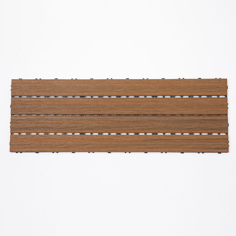 Modern Floor Board Outdoor Waterproof Rectangular Wooden Decking Tiles Teak Clearhalo 'Home Improvement' 'home_improvement' 'home_improvement_outdoor_deck_tiles_planks' 'Outdoor Deck Tiles & Planks' 'Outdoor Flooring & Tile' 'Outdoor Remodel' 'outdoor_deck_tiles_planks' 7195618