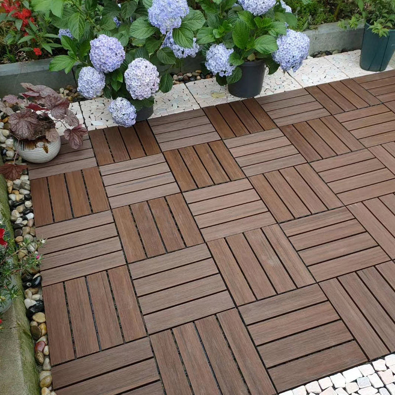 Modern Floor Board Outdoor Waterproof Rectangular Wooden Decking Tiles Clearhalo 'Home Improvement' 'home_improvement' 'home_improvement_outdoor_deck_tiles_planks' 'Outdoor Deck Tiles & Planks' 'Outdoor Flooring & Tile' 'Outdoor Remodel' 'outdoor_deck_tiles_planks' 7195619