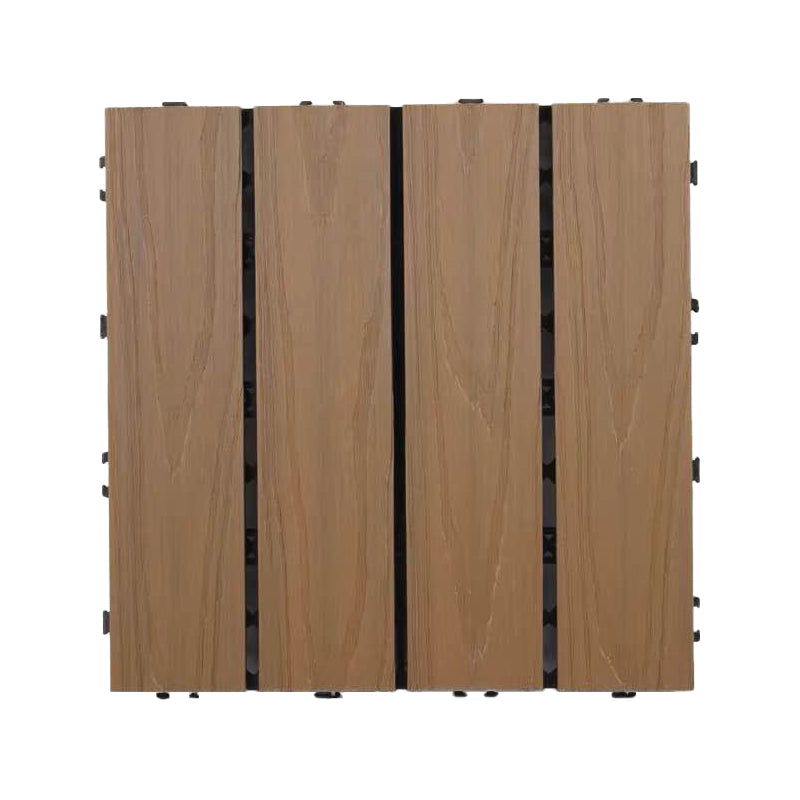 Modern Floor Board Outdoor Waterproof Rectangular Wooden Decking Tiles Khaki Clearhalo 'Home Improvement' 'home_improvement' 'home_improvement_outdoor_deck_tiles_planks' 'Outdoor Deck Tiles & Planks' 'Outdoor Flooring & Tile' 'Outdoor Remodel' 'outdoor_deck_tiles_planks' 7195620
