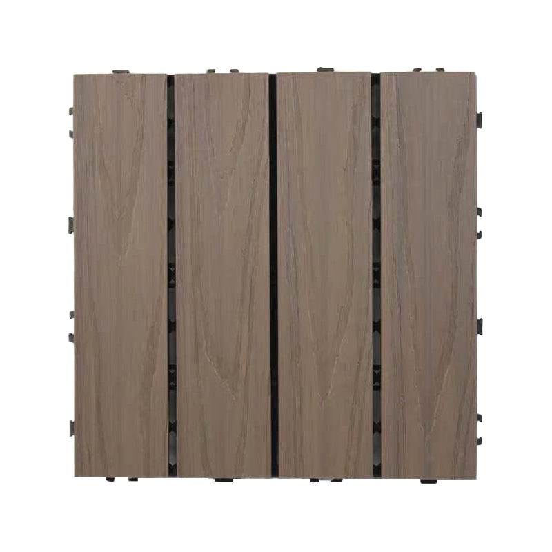 Modern Floor Board Outdoor Waterproof Rectangular Wooden Decking Tiles Brown Clearhalo 'Home Improvement' 'home_improvement' 'home_improvement_outdoor_deck_tiles_planks' 'Outdoor Deck Tiles & Planks' 'Outdoor Flooring & Tile' 'Outdoor Remodel' 'outdoor_deck_tiles_planks' 7195621