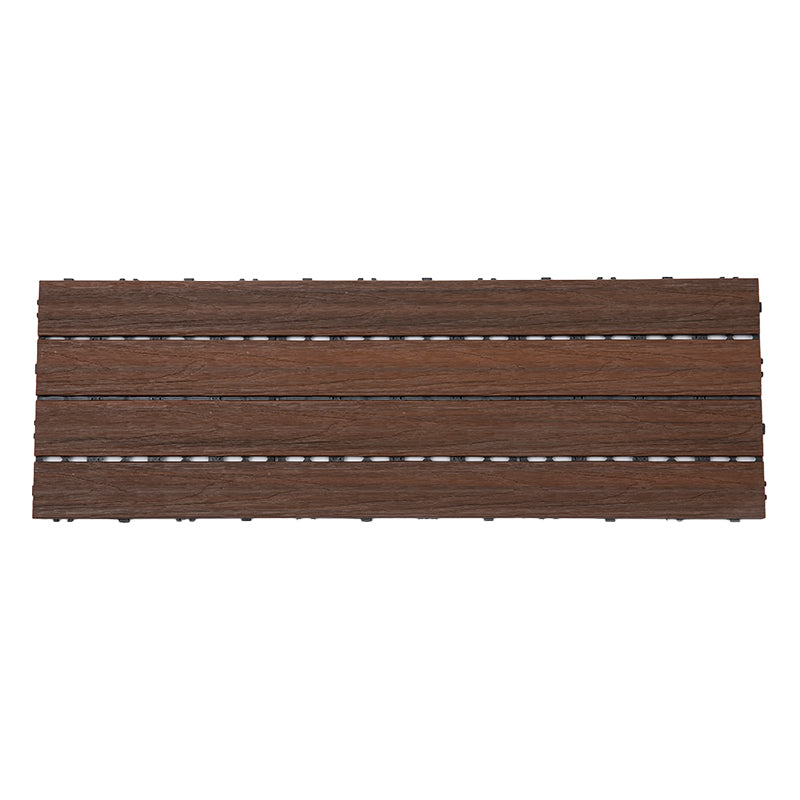 Modern Floor Board Outdoor Waterproof Rectangular Wooden Decking Tiles Coffee Clearhalo 'Home Improvement' 'home_improvement' 'home_improvement_outdoor_deck_tiles_planks' 'Outdoor Deck Tiles & Planks' 'Outdoor Flooring & Tile' 'Outdoor Remodel' 'outdoor_deck_tiles_planks' 7195625