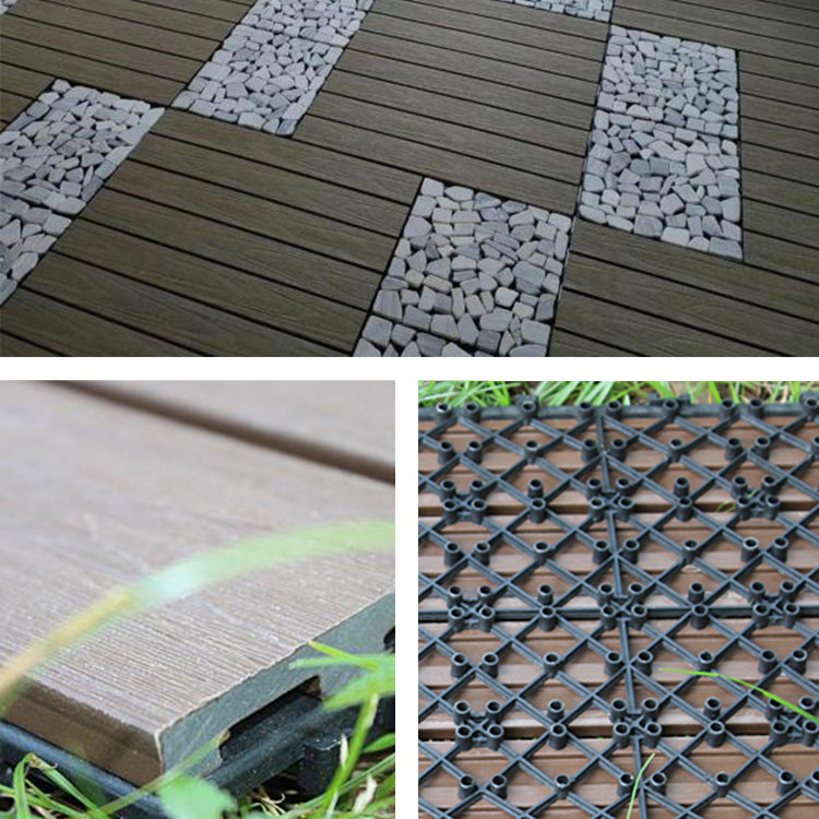 Modern Floor Board Outdoor Waterproof Rectangular Wooden Decking Tiles Clearhalo 'Home Improvement' 'home_improvement' 'home_improvement_outdoor_deck_tiles_planks' 'Outdoor Deck Tiles & Planks' 'Outdoor Flooring & Tile' 'Outdoor Remodel' 'outdoor_deck_tiles_planks' 7195627