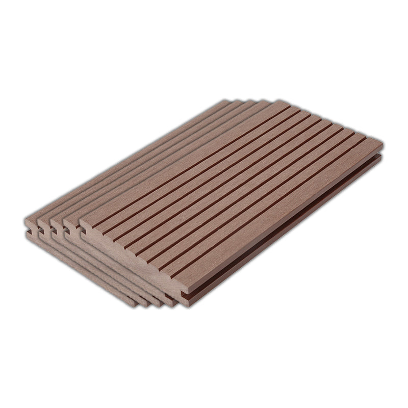 Striped Pattern Patio Flooring Tiles Nailed Flooring Tiles Floor Board Light Coffee Solid Clearhalo 'Home Improvement' 'home_improvement' 'home_improvement_outdoor_deck_tiles_planks' 'Outdoor Deck Tiles & Planks' 'Outdoor Flooring & Tile' 'Outdoor Remodel' 'outdoor_deck_tiles_planks' 7195795