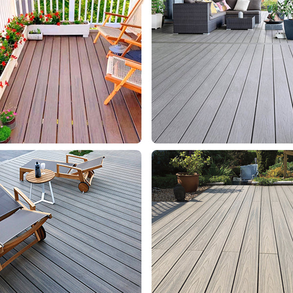 Rectangular Wood Deck/Patio Flooring Tiles Interlocking for Outdoor Flooring Clearhalo 'Home Improvement' 'home_improvement' 'home_improvement_outdoor_deck_tiles_planks' 'Outdoor Deck Tiles & Planks' 'Outdoor Flooring & Tile' 'Outdoor Remodel' 'outdoor_deck_tiles_planks' 7195813