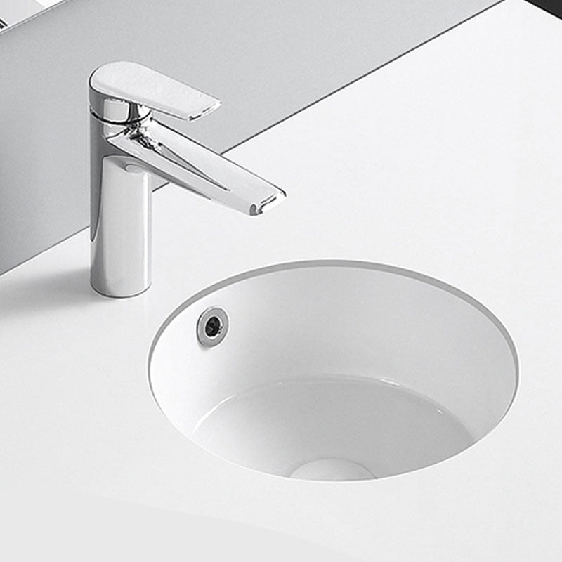 Circular Bathroom Sink Modern White Vitreous China Drop-in Bathroom Sink Clearhalo 'Bathroom Remodel & Bathroom Fixtures' 'Bathroom Sinks & Faucet Components' 'Bathroom Sinks' 'bathroom_sink' 'Home Improvement' 'home_improvement' 'home_improvement_bathroom_sink' 7195976