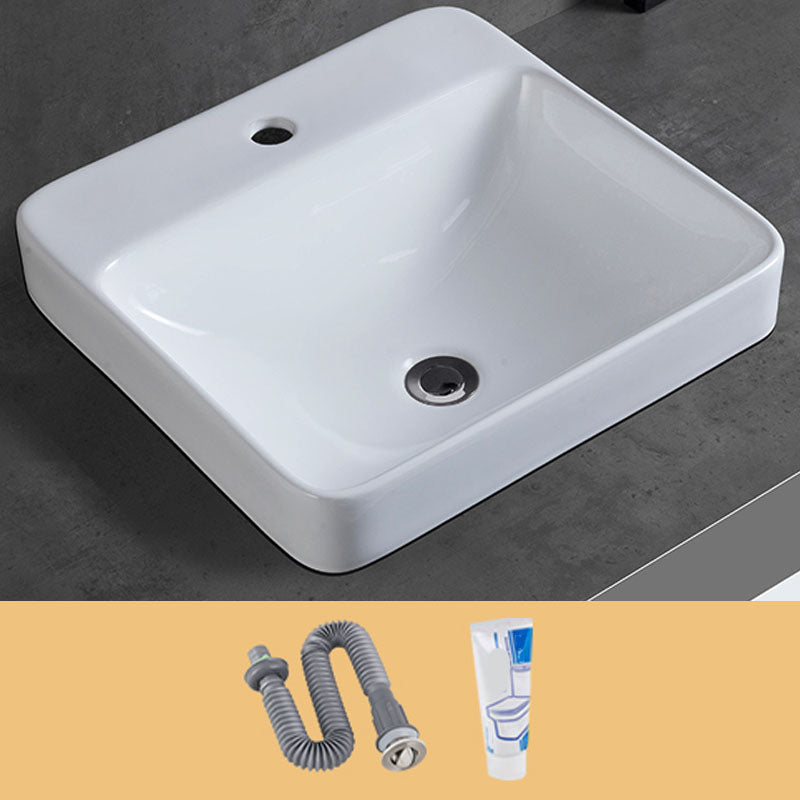 Contemporary Bathroom Sink with Overflow Porcelain Round Vessel Bathroom Sink Only 19"L x 18"W x 6"H Clearhalo 'Bathroom Remodel & Bathroom Fixtures' 'Bathroom Sinks & Faucet Components' 'Bathroom Sinks' 'bathroom_sink' 'Home Improvement' 'home_improvement' 'home_improvement_bathroom_sink' 7196002