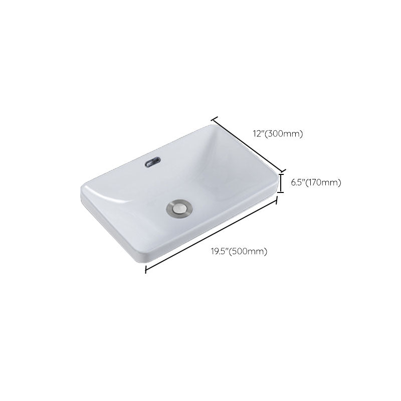 Contemporary Bathroom Sink with Overflow Porcelain Round Vessel Bathroom Sink Only Clearhalo 'Bathroom Remodel & Bathroom Fixtures' 'Bathroom Sinks & Faucet Components' 'Bathroom Sinks' 'bathroom_sink' 'Home Improvement' 'home_improvement' 'home_improvement_bathroom_sink' 7196011