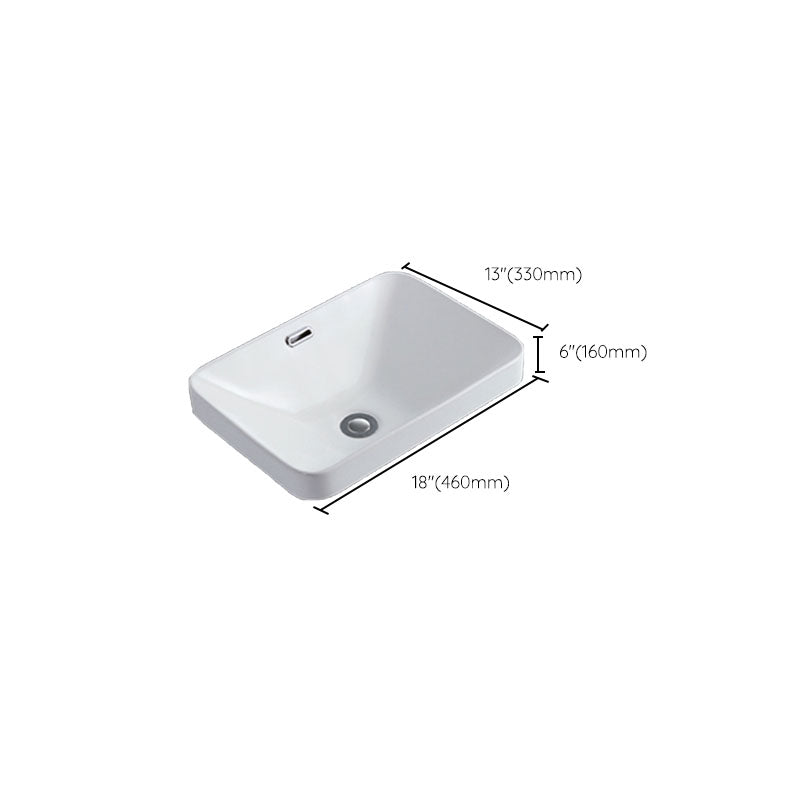 Contemporary Bathroom Sink with Overflow Porcelain Round Vessel Bathroom Sink Only Clearhalo 'Bathroom Remodel & Bathroom Fixtures' 'Bathroom Sinks & Faucet Components' 'Bathroom Sinks' 'bathroom_sink' 'Home Improvement' 'home_improvement' 'home_improvement_bathroom_sink' 7196016