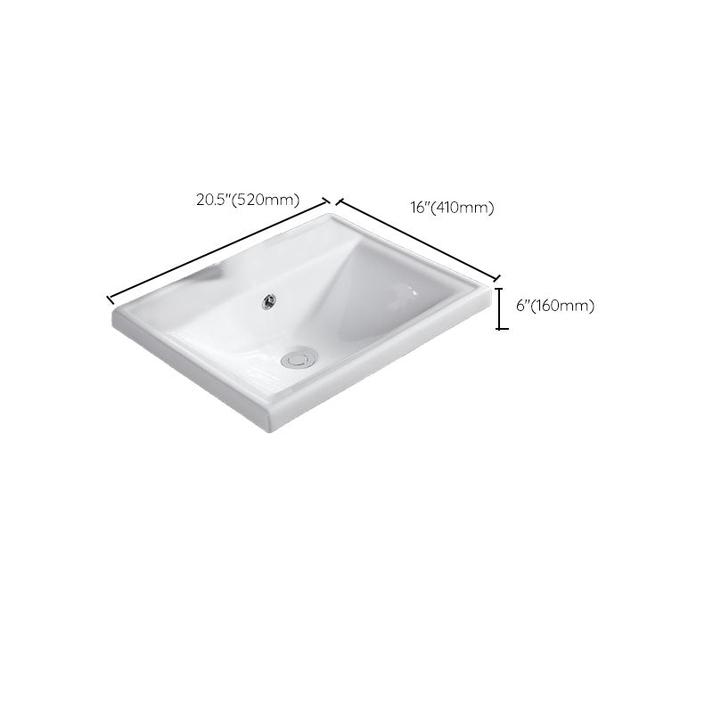 Contemporary Bathroom Sink with Overflow Porcelain Round Vessel Bathroom Sink Only Clearhalo 'Bathroom Remodel & Bathroom Fixtures' 'Bathroom Sinks & Faucet Components' 'Bathroom Sinks' 'bathroom_sink' 'Home Improvement' 'home_improvement' 'home_improvement_bathroom_sink' 7196019