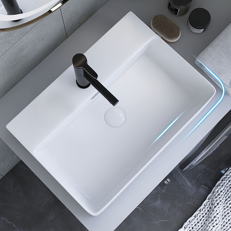 White Trough Bathroom Sink Rectangle Ceramic Trough Bathroom Sink Clearhalo 'Bathroom Remodel & Bathroom Fixtures' 'Bathroom Sinks & Faucet Components' 'Bathroom Sinks' 'bathroom_sink' 'Home Improvement' 'home_improvement' 'home_improvement_bathroom_sink' 7196157