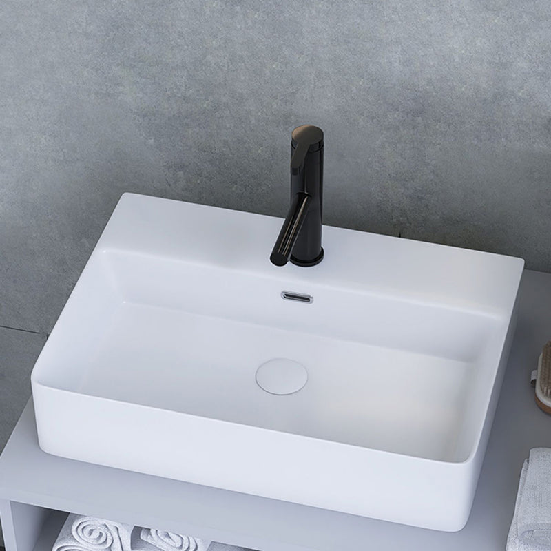 White Trough Bathroom Sink Rectangle Ceramic Trough Bathroom Sink Clearhalo 'Bathroom Remodel & Bathroom Fixtures' 'Bathroom Sinks & Faucet Components' 'Bathroom Sinks' 'bathroom_sink' 'Home Improvement' 'home_improvement' 'home_improvement_bathroom_sink' 7196159