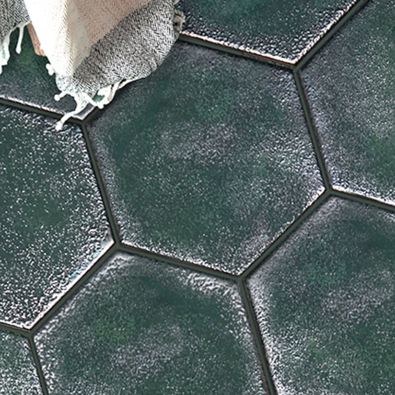 Porcelain Singular Tile Hexagon Shape Floor and Wall Tile with No Pattern Clearhalo 'Floor Tiles & Wall Tiles' 'floor_tiles_wall_tiles' 'Flooring 'Home Improvement' 'home_improvement' 'home_improvement_floor_tiles_wall_tiles' Walls and Ceiling' 7196986