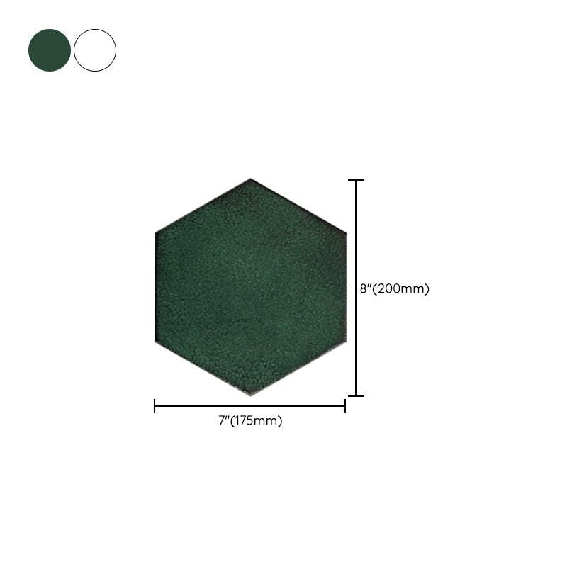 Porcelain Singular Tile Hexagon Shape Floor and Wall Tile with No Pattern Clearhalo 'Floor Tiles & Wall Tiles' 'floor_tiles_wall_tiles' 'Flooring 'Home Improvement' 'home_improvement' 'home_improvement_floor_tiles_wall_tiles' Walls and Ceiling' 7196994