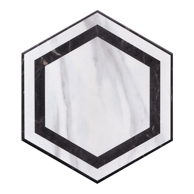 Hexagon Floor and Wall Tile Singular Tile Porcelain Floor and Wall Tile Clearhalo 'Floor Tiles & Wall Tiles' 'floor_tiles_wall_tiles' 'Flooring 'Home Improvement' 'home_improvement' 'home_improvement_floor_tiles_wall_tiles' Walls and Ceiling' 7197002