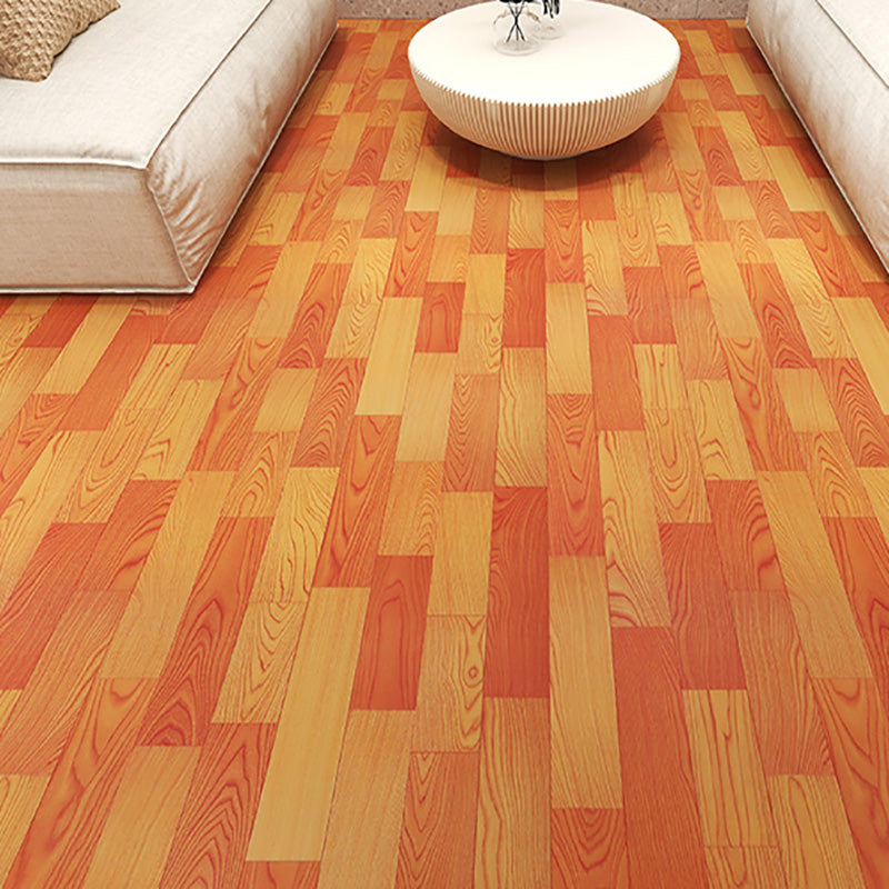 Scratch Resistant Vinyl Flooring Self-Stick Waterproof Vinyl Flooring Red Wood 0.07" Clearhalo 'Flooring 'Home Improvement' 'home_improvement' 'home_improvement_vinyl_flooring' 'Vinyl Flooring' 'vinyl_flooring' Walls and Ceiling' 7198023