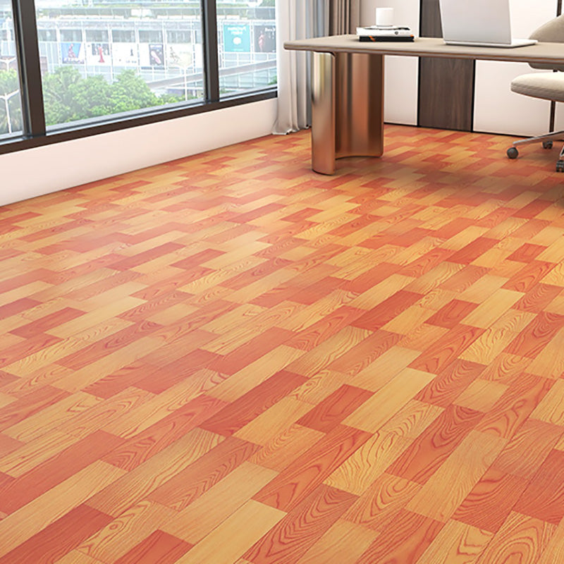 Stain Resistant Vinyl Flooring Waterproof Self-Stick Vinyl Flooring Red Wood 0.07" Clearhalo 'Flooring 'Home Improvement' 'home_improvement' 'home_improvement_vinyl_flooring' 'Vinyl Flooring' 'vinyl_flooring' Walls and Ceiling' 7198073