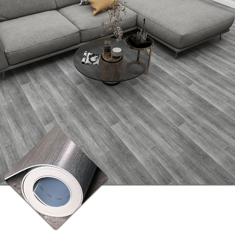 Fire Resistant Vinyl Flooring Self Peel and Stick Waterproof Vinyl Flooring Grey Clearhalo 'Flooring 'Home Improvement' 'home_improvement' 'home_improvement_vinyl_flooring' 'Vinyl Flooring' 'vinyl_flooring' Walls and Ceiling' 7198142