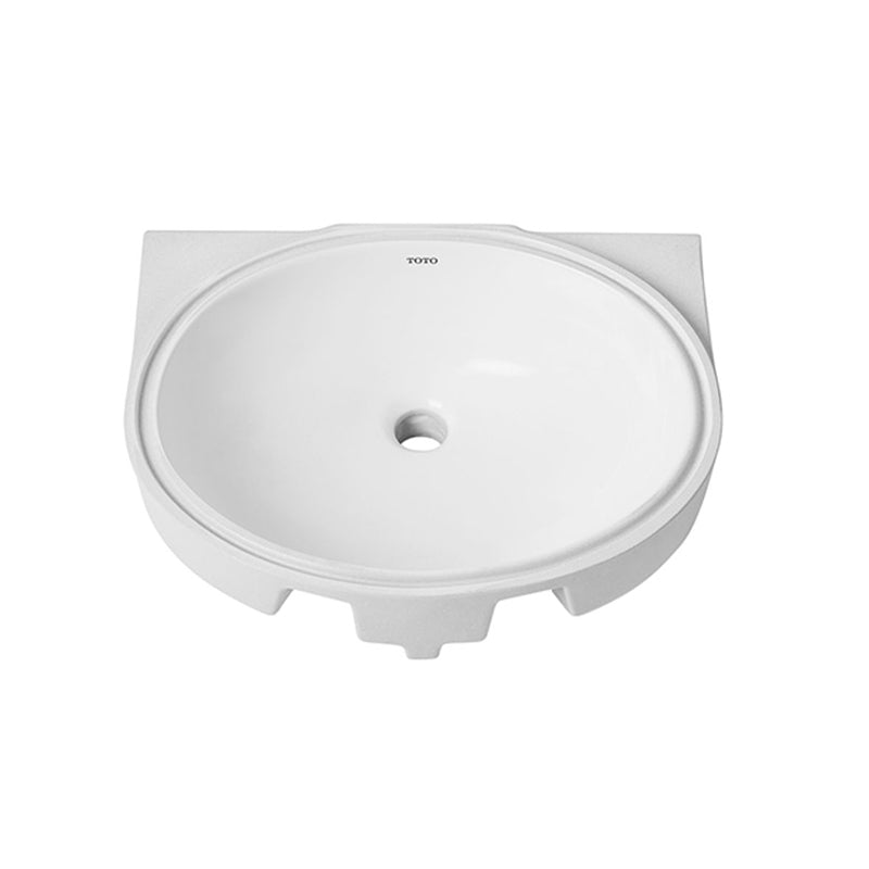 Modern Style Bathroom Sink Oval-shape Ceramic Bathroom Sink in White Clearhalo 'Bathroom Remodel & Bathroom Fixtures' 'Bathroom Sinks & Faucet Components' 'Bathroom Sinks' 'bathroom_sink' 'Home Improvement' 'home_improvement' 'home_improvement_bathroom_sink' 7198430