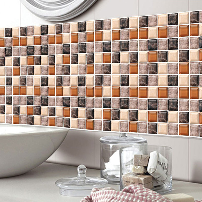 Mosaic Tile Wallpaper PVC Waterproof Peel & Stick Mosaic Tile Clearhalo 'Flooring 'Home Improvement' 'home_improvement' 'home_improvement_peel_stick_blacksplash' 'Peel & Stick Backsplash Tile' 'peel_stick_blacksplash' 'Walls & Ceilings' Walls and Ceiling' 7198657