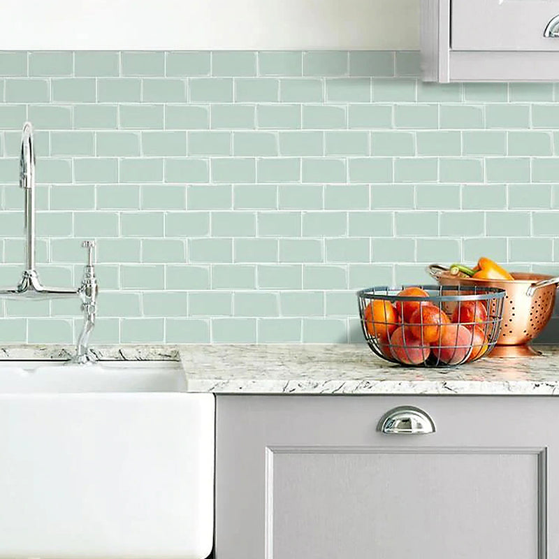 Subway Tile Wallpaper Plastic Waterproof Peel & Stick Subway Tile Clearhalo 'Flooring 'Home Improvement' 'home_improvement' 'home_improvement_peel_stick_blacksplash' 'Peel & Stick Backsplash Tile' 'peel_stick_blacksplash' 'Walls & Ceilings' Walls and Ceiling' 7198676