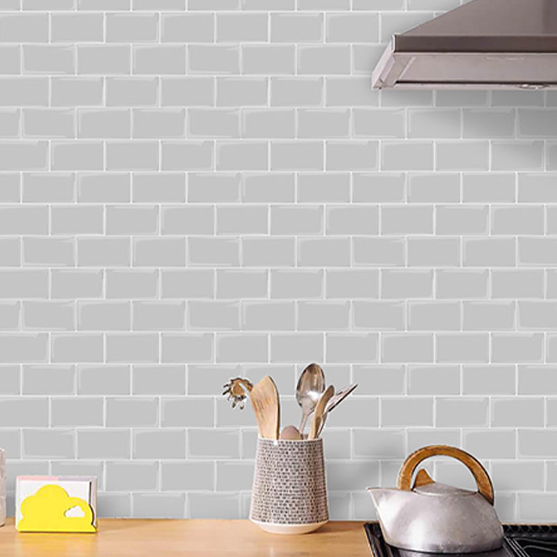 Subway Tile Wallpaper Plastic Waterproof Peel & Stick Subway Tile Clearhalo 'Flooring 'Home Improvement' 'home_improvement' 'home_improvement_peel_stick_blacksplash' 'Peel & Stick Backsplash Tile' 'peel_stick_blacksplash' 'Walls & Ceilings' Walls and Ceiling' 7198682