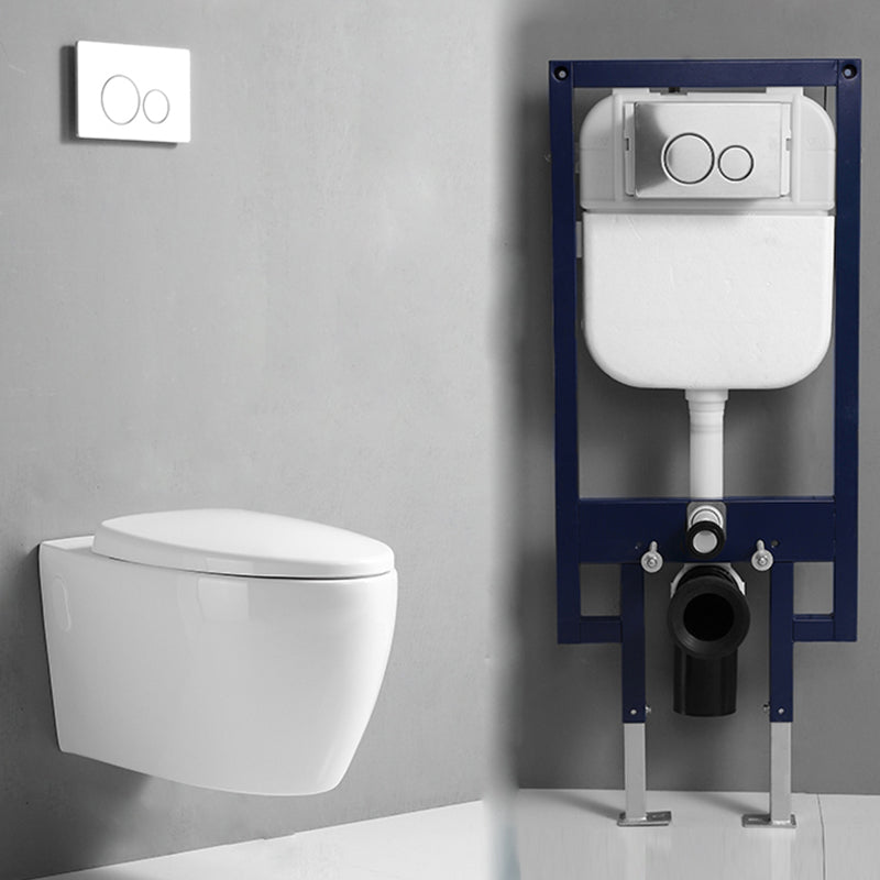 Modern Toilet Wall Mount One Piece Toilet Porcelain Urine Toilet 15"L x 23"W x 14"H Toilet & Thin Tanker Clearhalo 'Bathroom Remodel & Bathroom Fixtures' 'Home Improvement' 'home_improvement' 'home_improvement_toilets' 'Toilets & Bidets' 'Toilets' 7204394